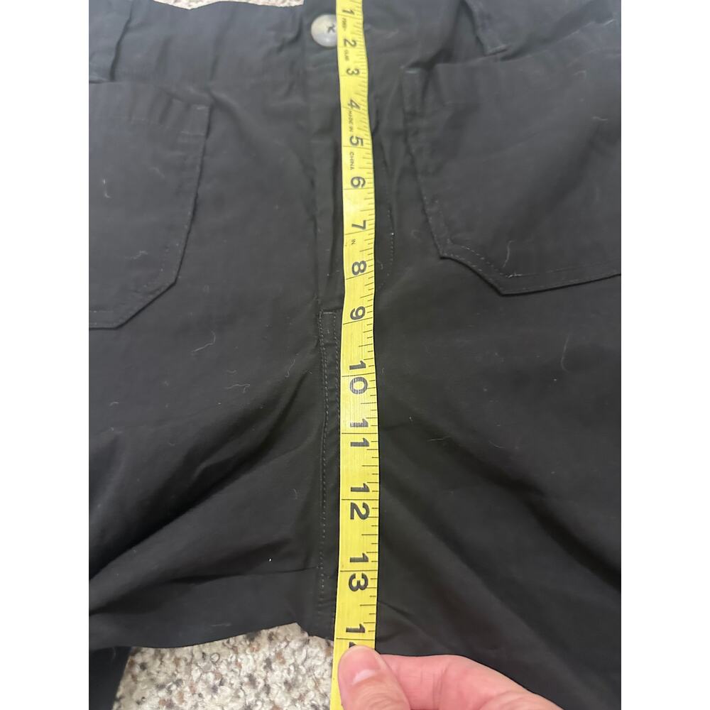 Maeve Anthropologie The Colette Cropped Wide Leg Pants Black Magic Fabric 29 - Picture 6 of 8